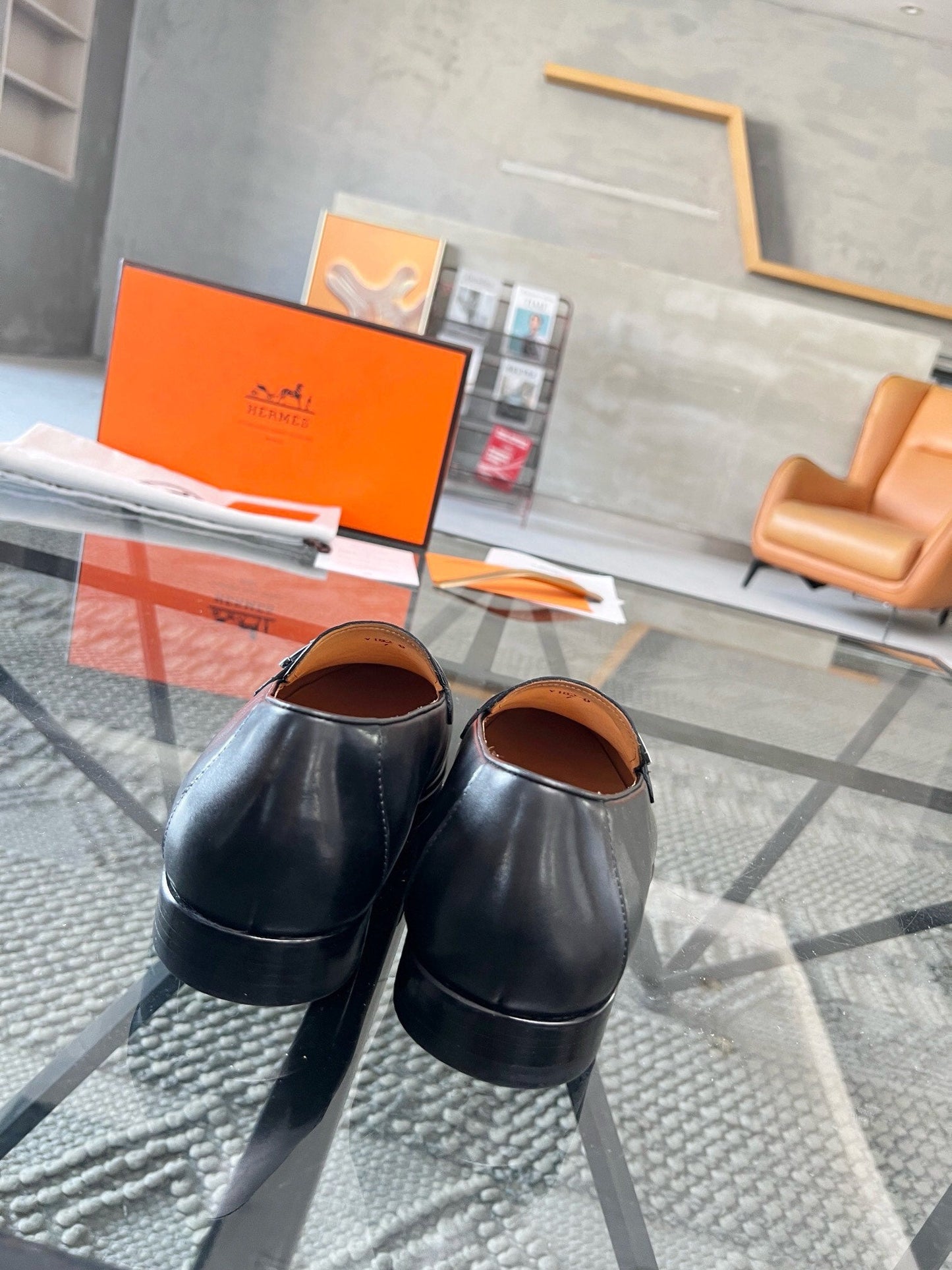 Black Leather Loafers