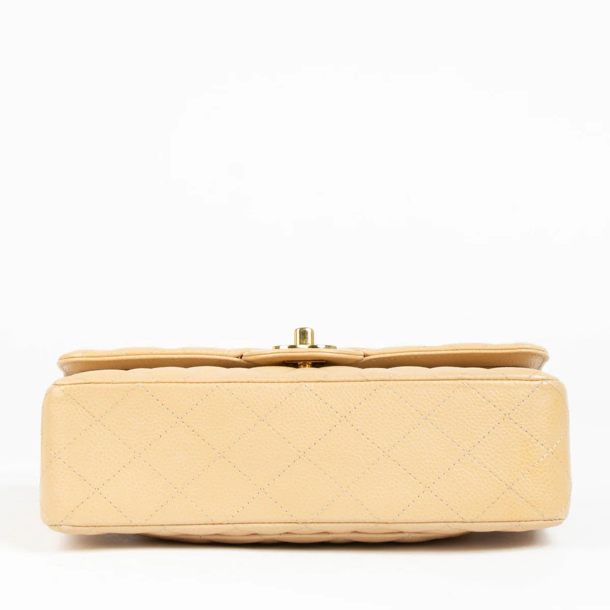 CHANEL BEIGE CAVIAR SMALL CLASSIC BAG 01