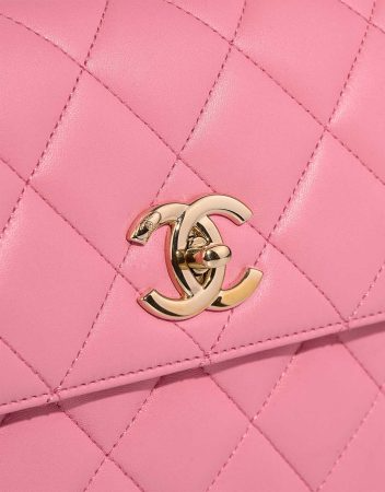 Pink Quilted Leather CC Trendy Flap