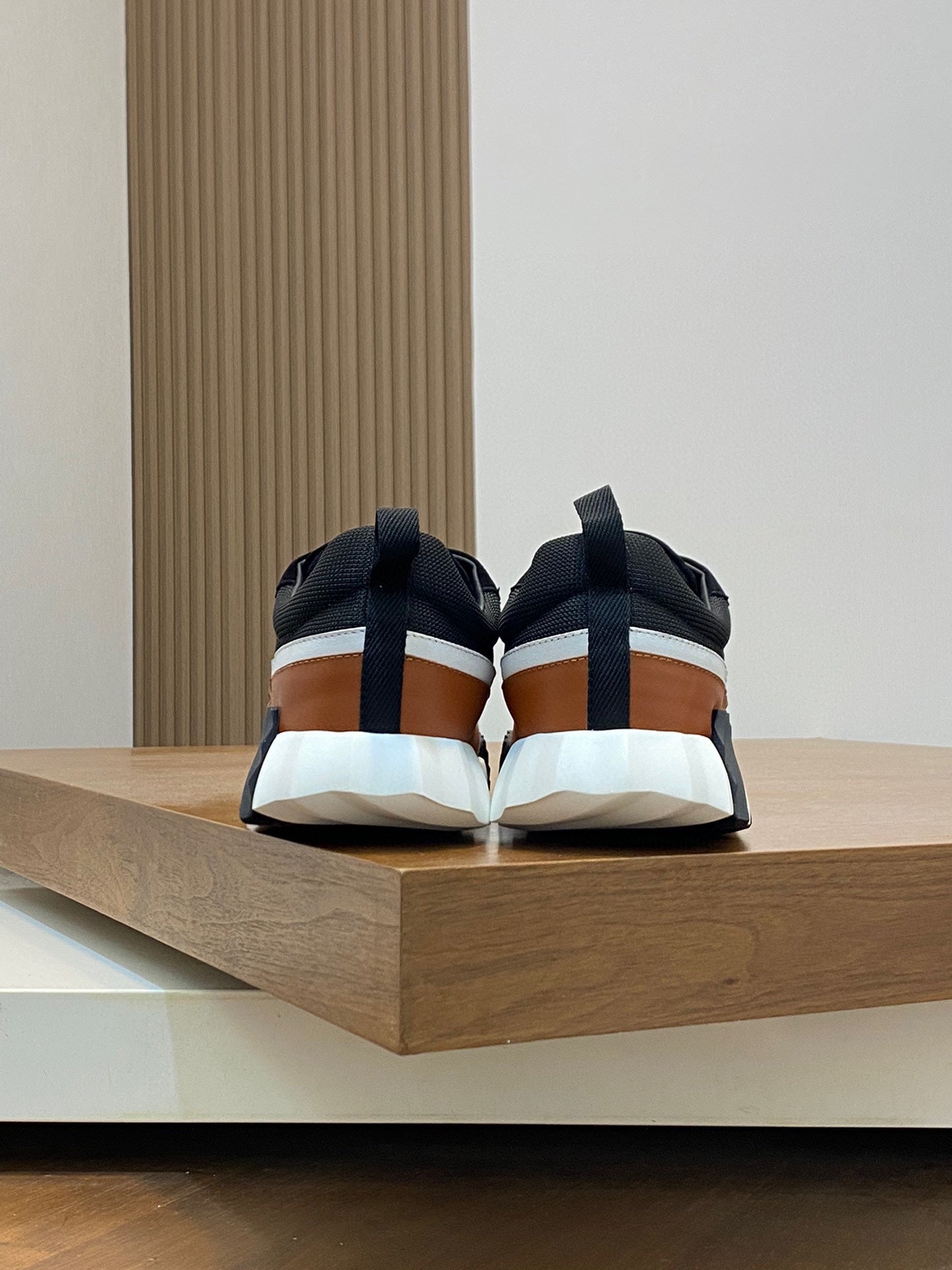 Black and Brown Sneakers