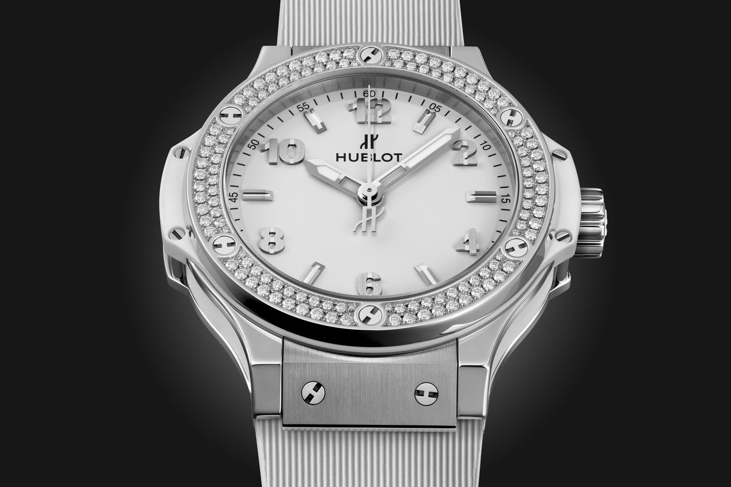 Big Bang Original Steel White Diamonds 38 mm