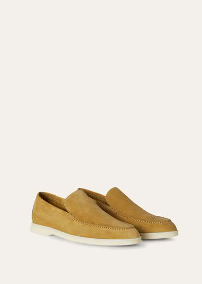 Dark Green - Dijon Mustard Yellow LORO PIANA Summer Walk Loafer