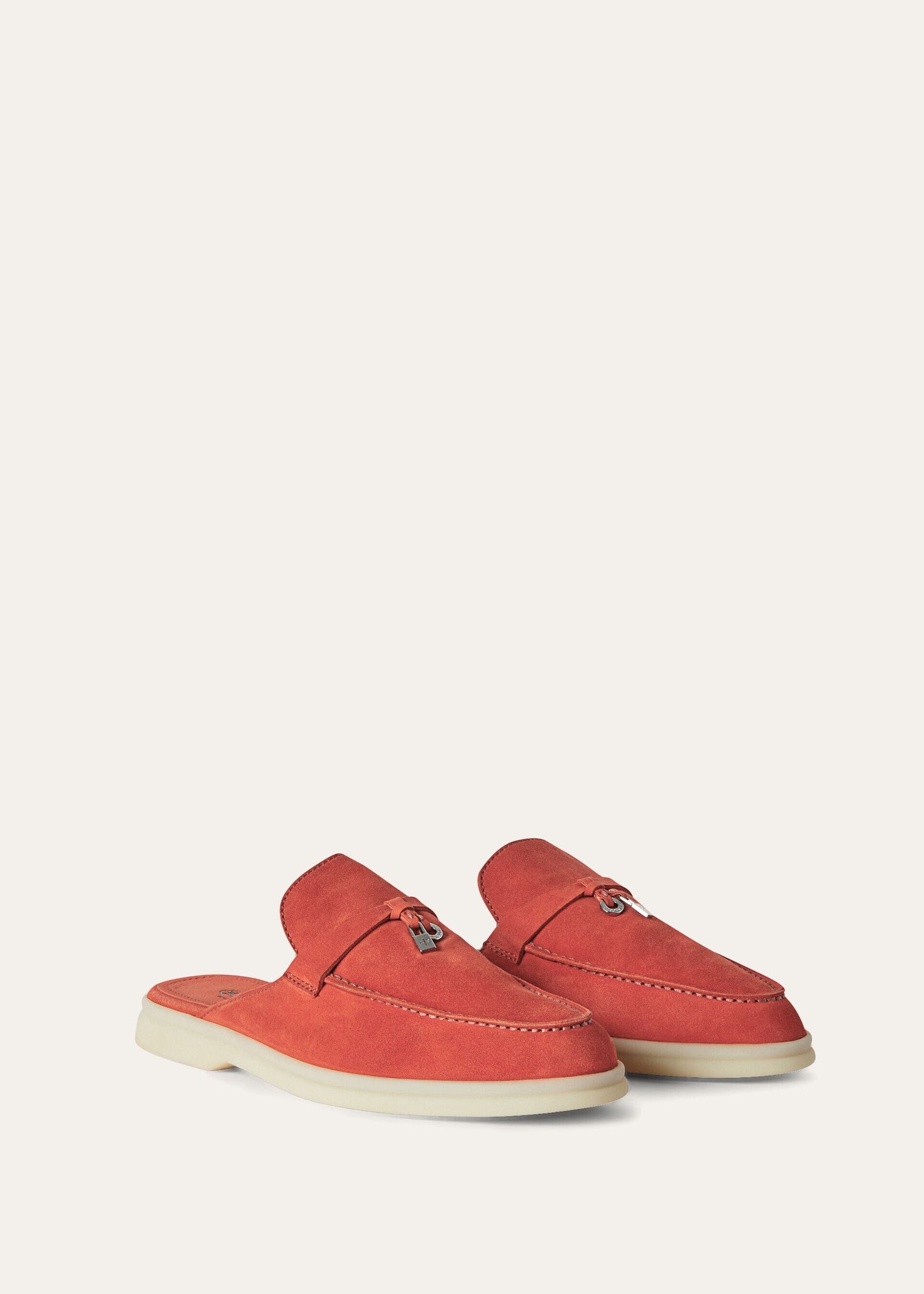 Saffron Tea - Orange Flame Babouche Charms Walk Loafer Suede