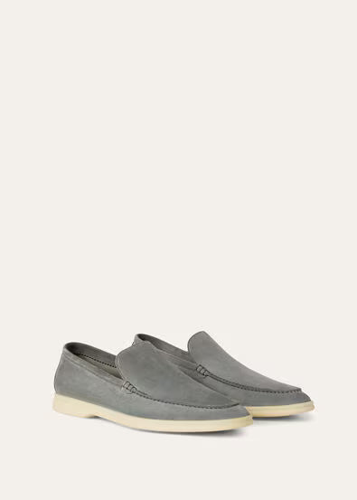 Classic Beige - Gull Gray LORO PIANA Summer Walk Loafer
