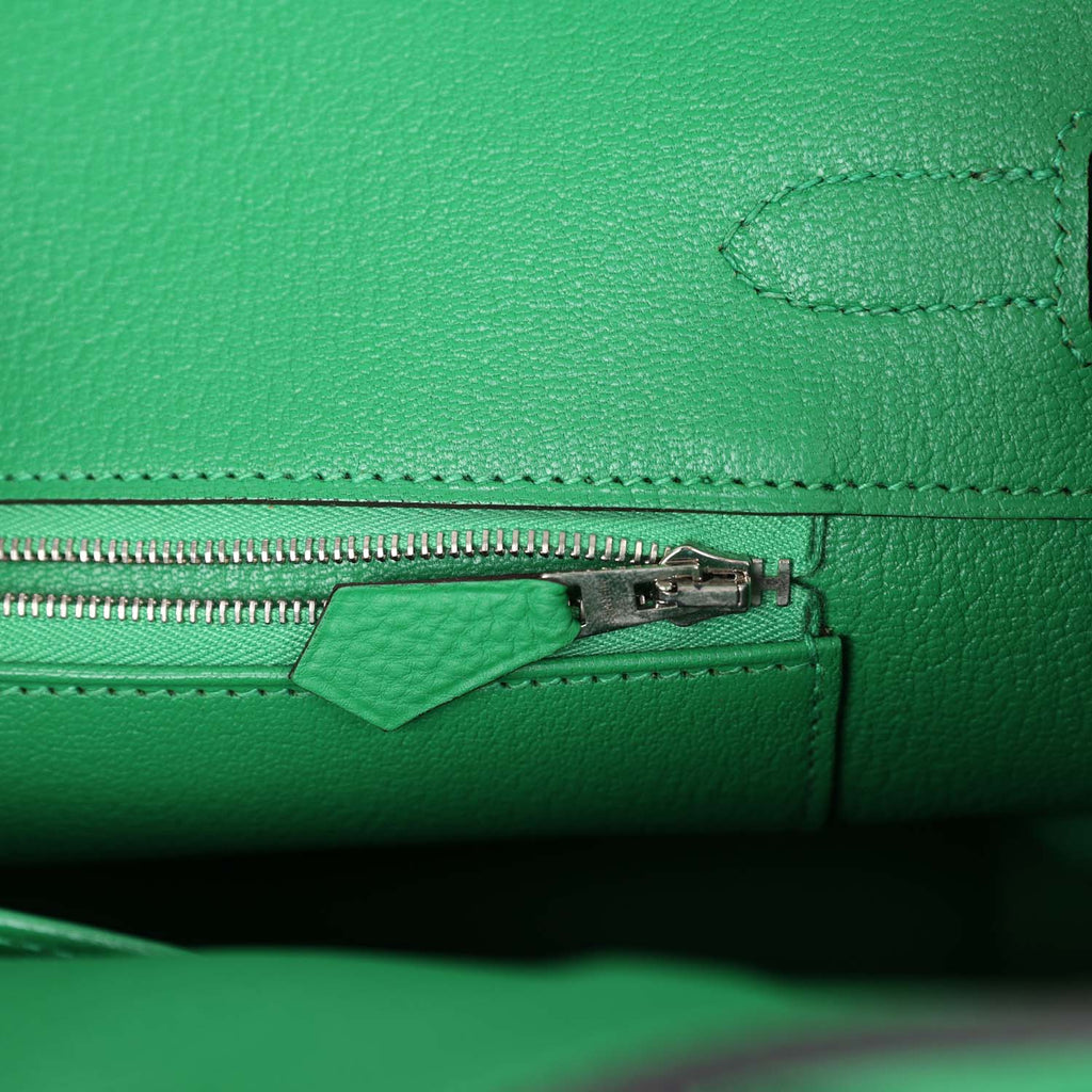 Birkin 35 Bambou Togo Palladium Hardware