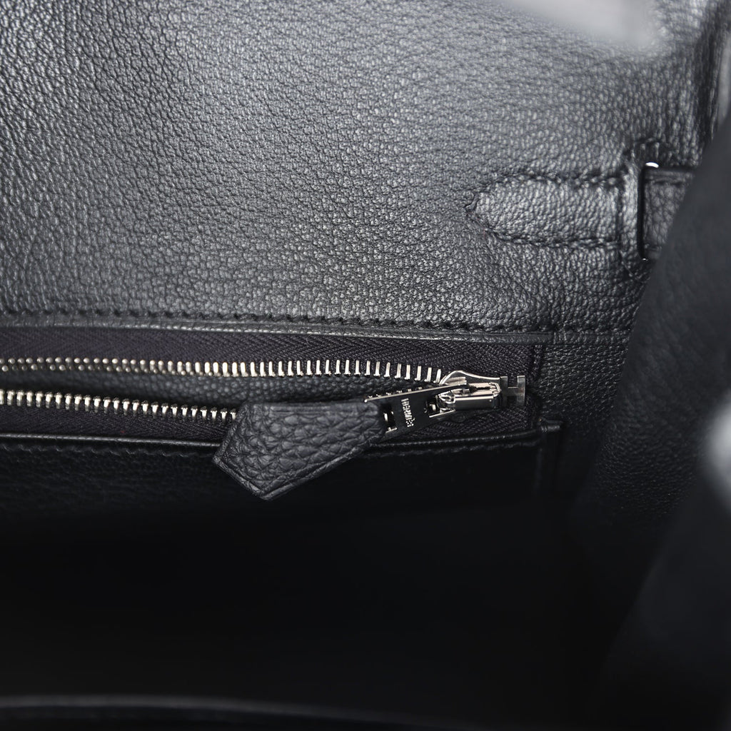 Birkins 25 Black Togo Palladium Hardware