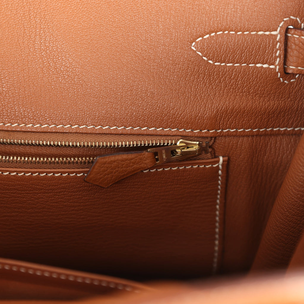 Vintage Birkin 35 Gold Clemence Gold Hardware