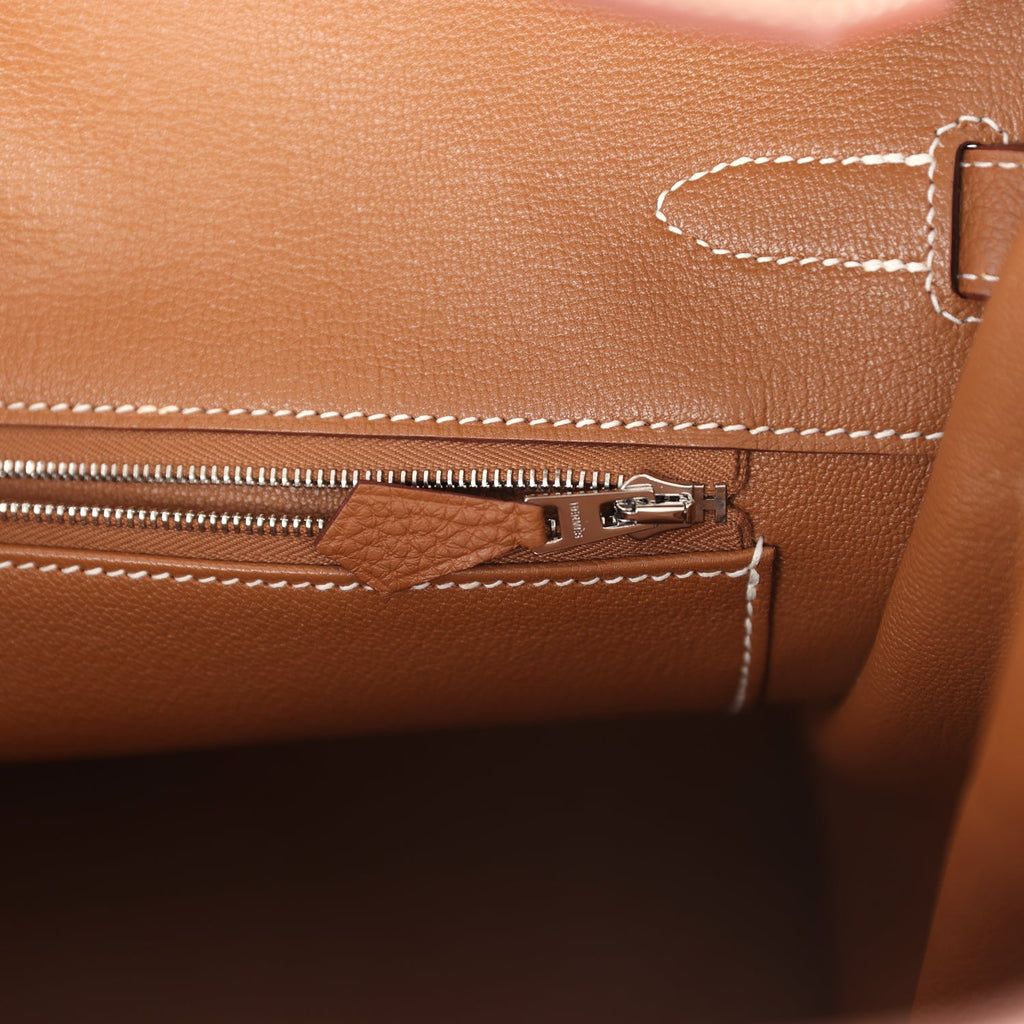 Birkin 35 Gold Togo Palladium Hardware