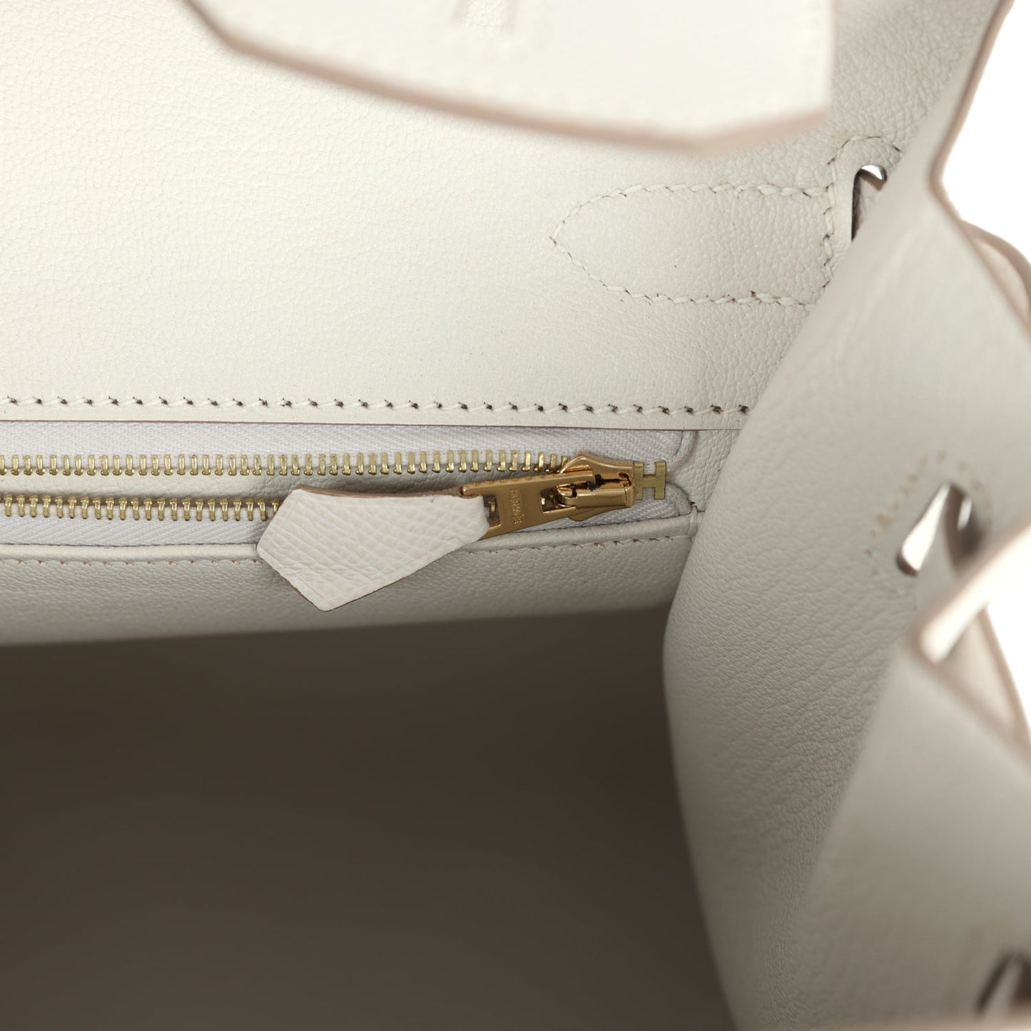 Birkin Sellier 30 Gris Pale Epsom Gold Hardware