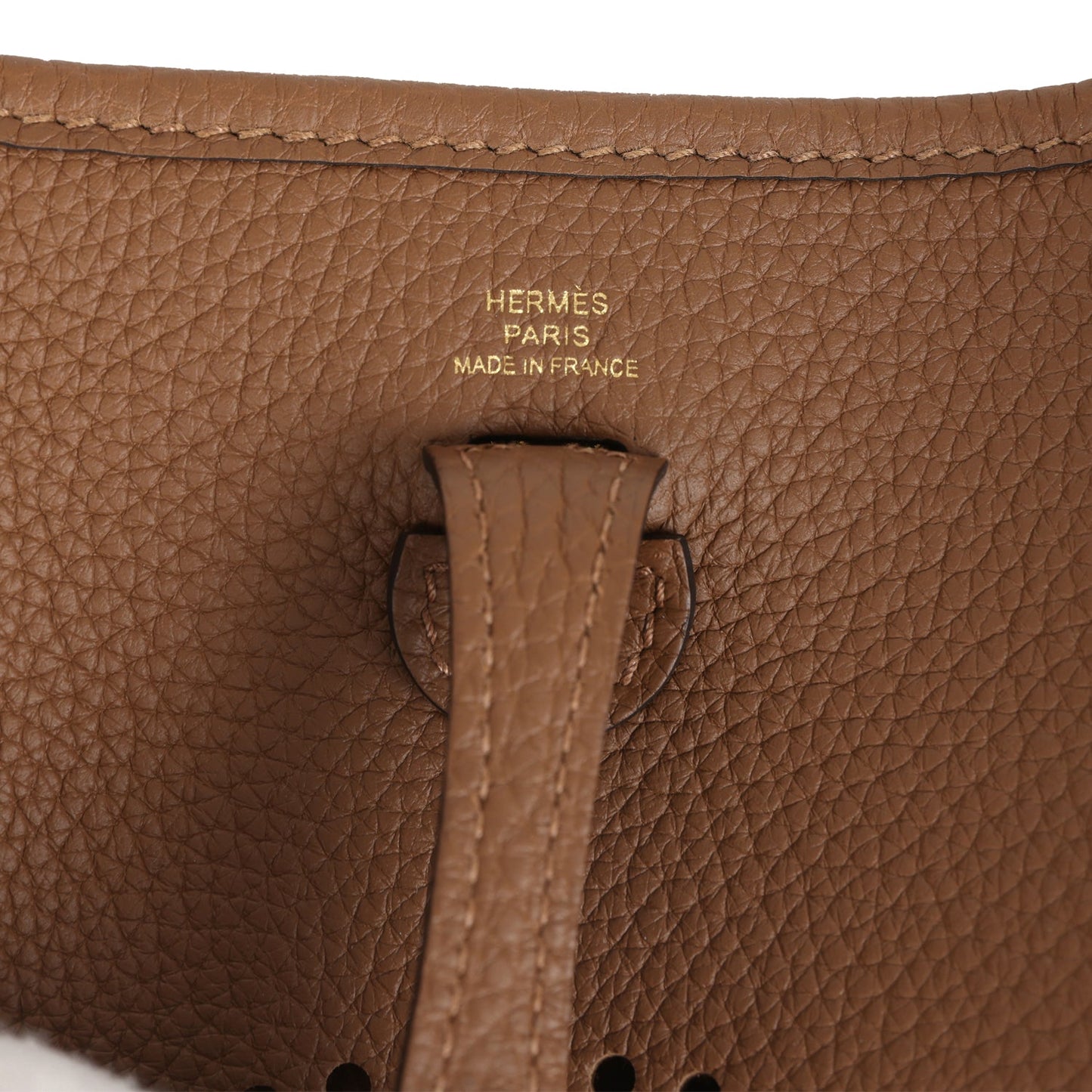 Evelyne TPM Alezan Taurillon Maurice Gold Hardware