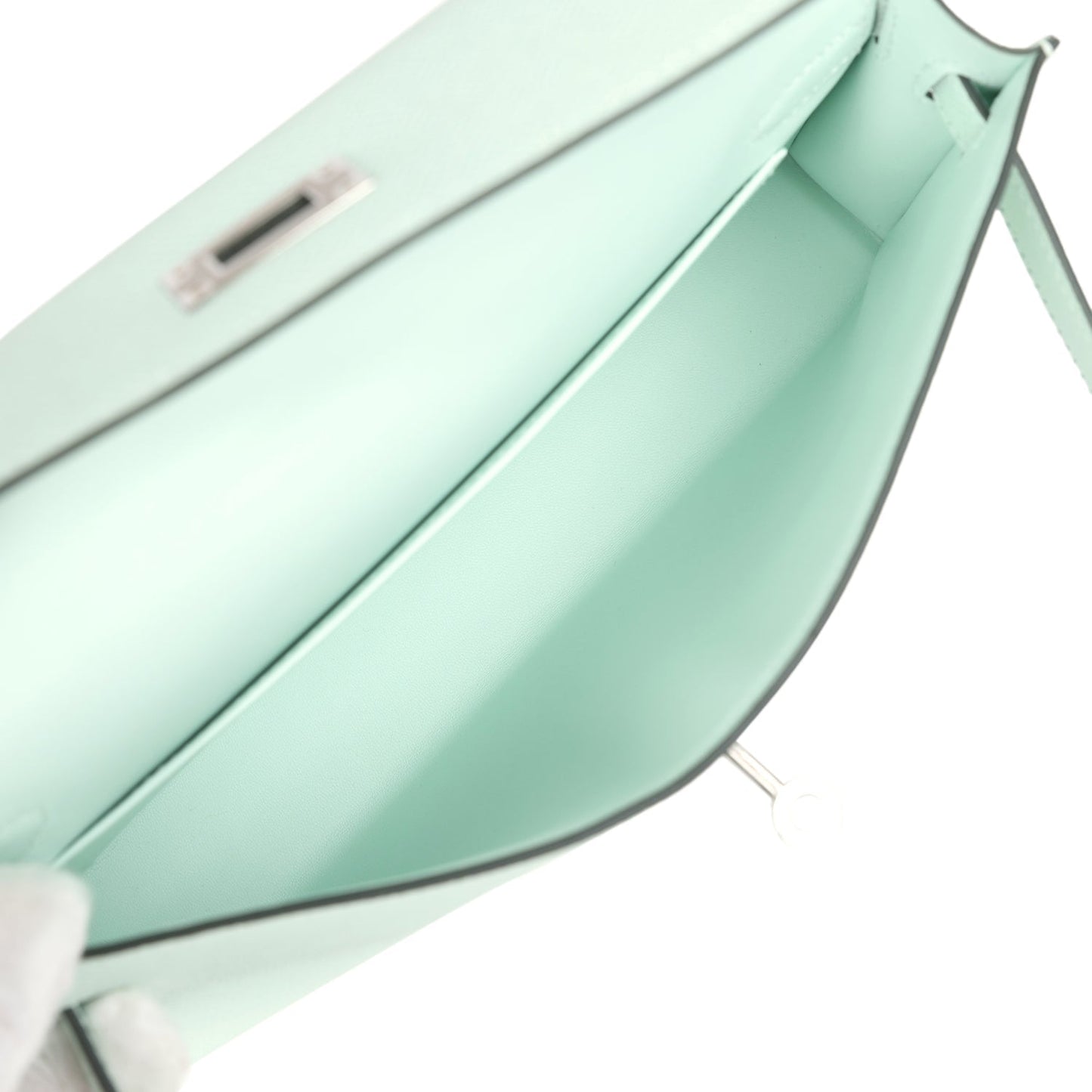 Kelly Elan Vert Peppermint Epsom Palladium Hardware