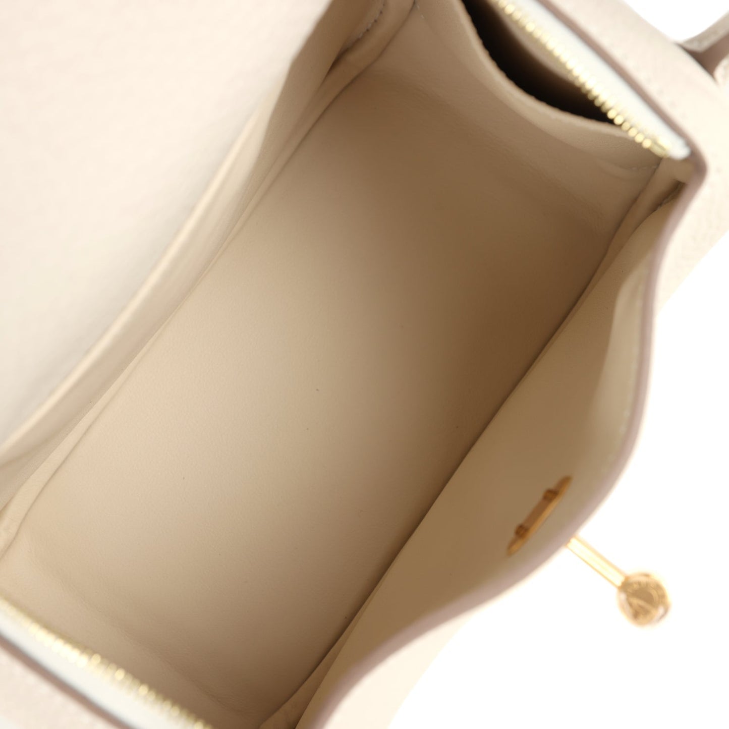 Mini Lindy II Craie Clemence Gold Hardware