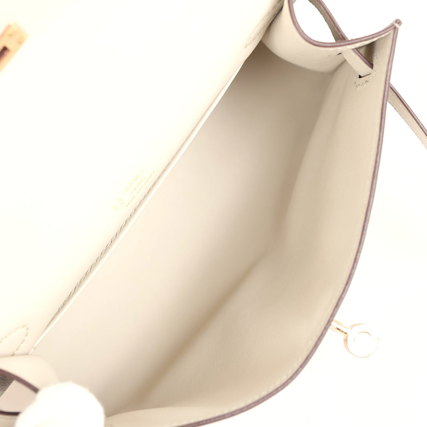 Special Order (HSS) Kelly Pochette Gris Asphalte and Beton Swift Rose Gold Hardware