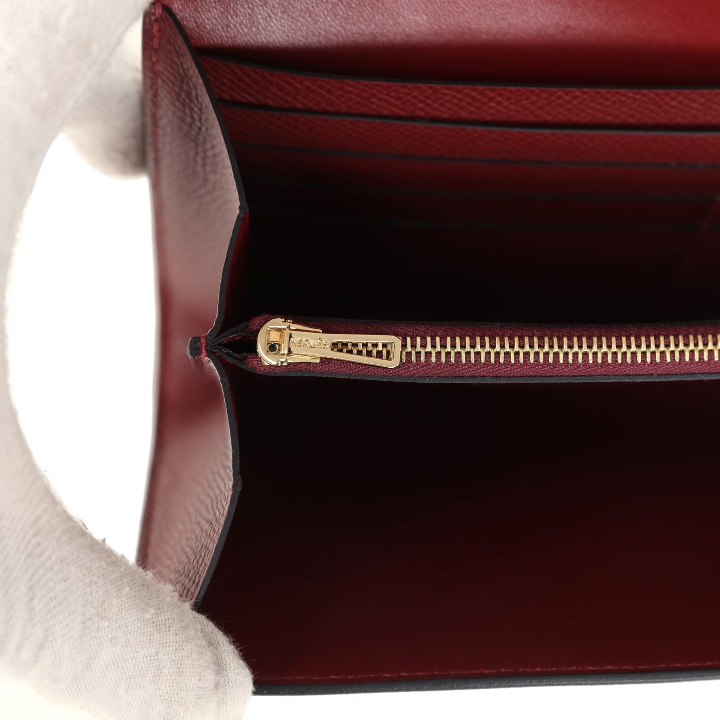 Constance Wallet To Go Rouge H Epsom Gold Hardware