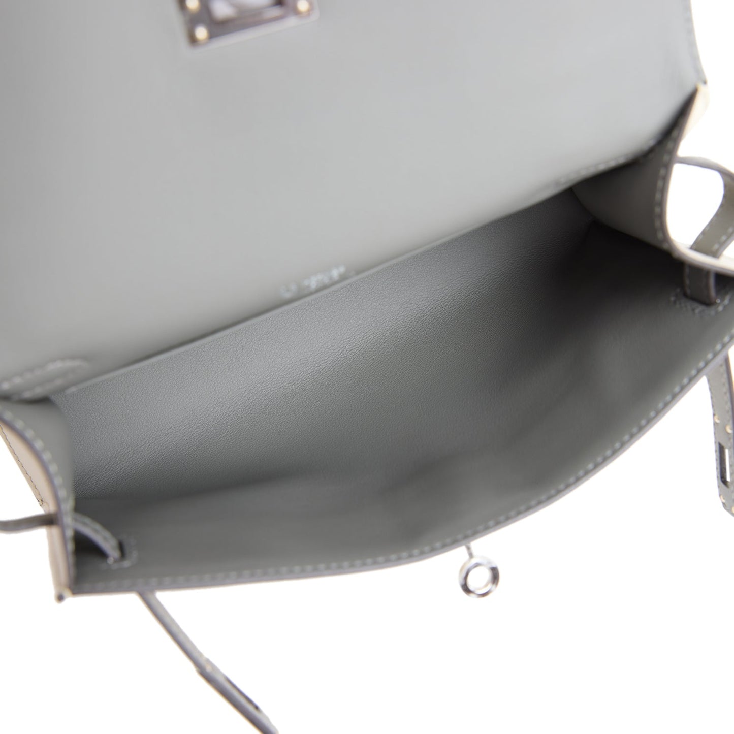 Special Order (HSS) Kelly Pochette Beton and Gris Meyer Swift Palladium Hardware