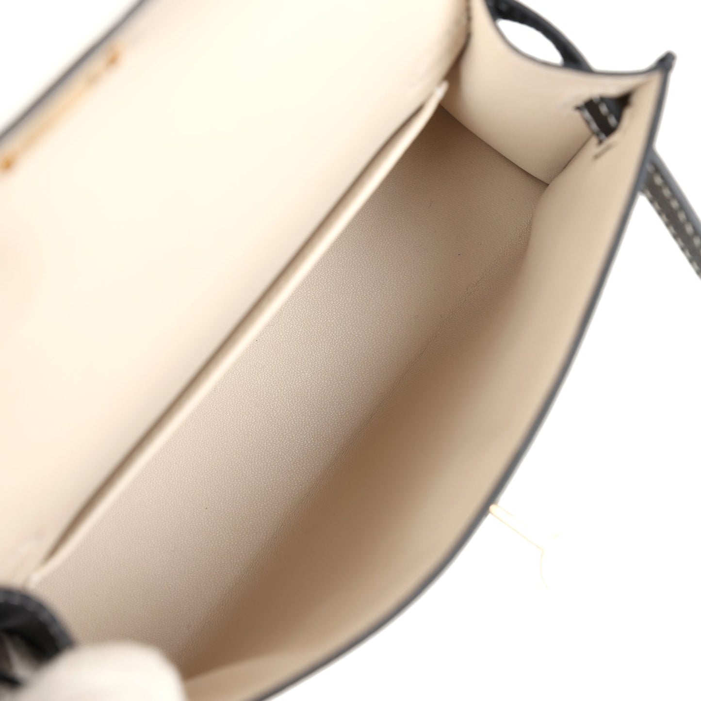 Special Order (HSS) Kelly Sellier 20 Craie and Black Epsom Permabrass Hardware