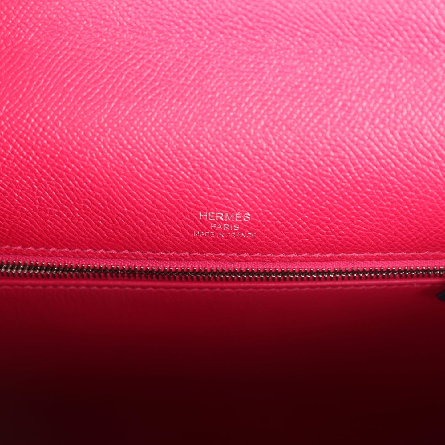 Kelly Sellier 28 Casaque Bleu Indigo and Rouge Sellier Epsom Palladium Hardware