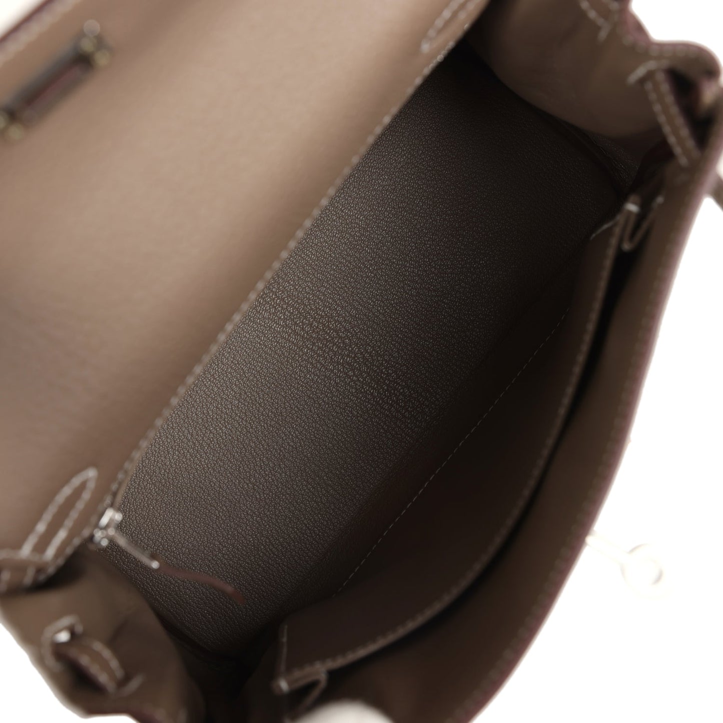 Kelly Retourne 25 Etoupe Togo Palladium Hardware