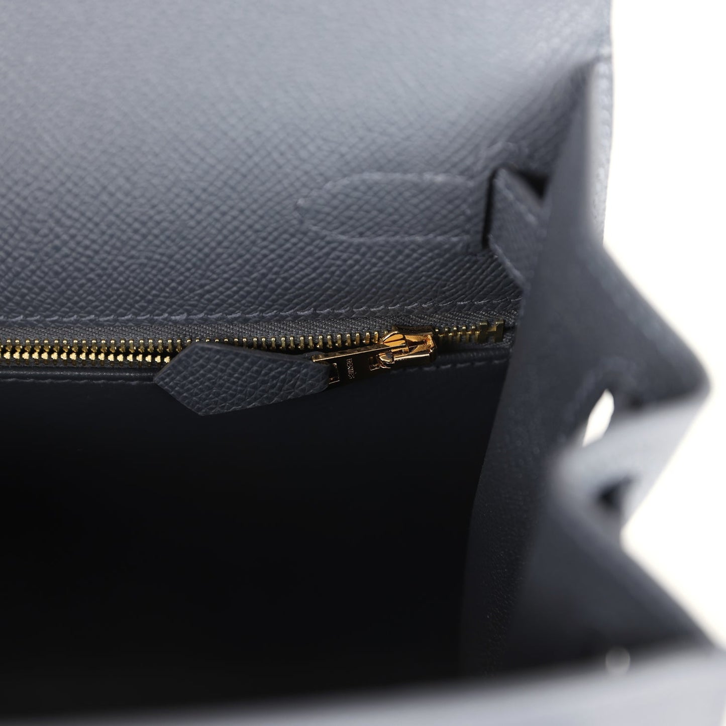 Kelly Sellier 28 Ardoise Epsom Gold Hardware