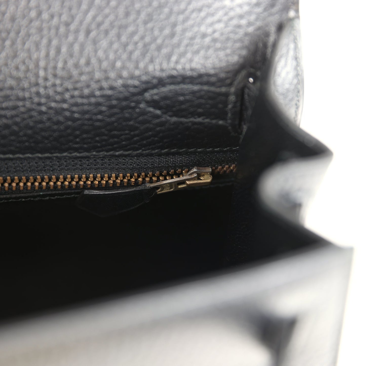 Vintage Kelly Sellier 28 Black Ardennes Gold Hardware