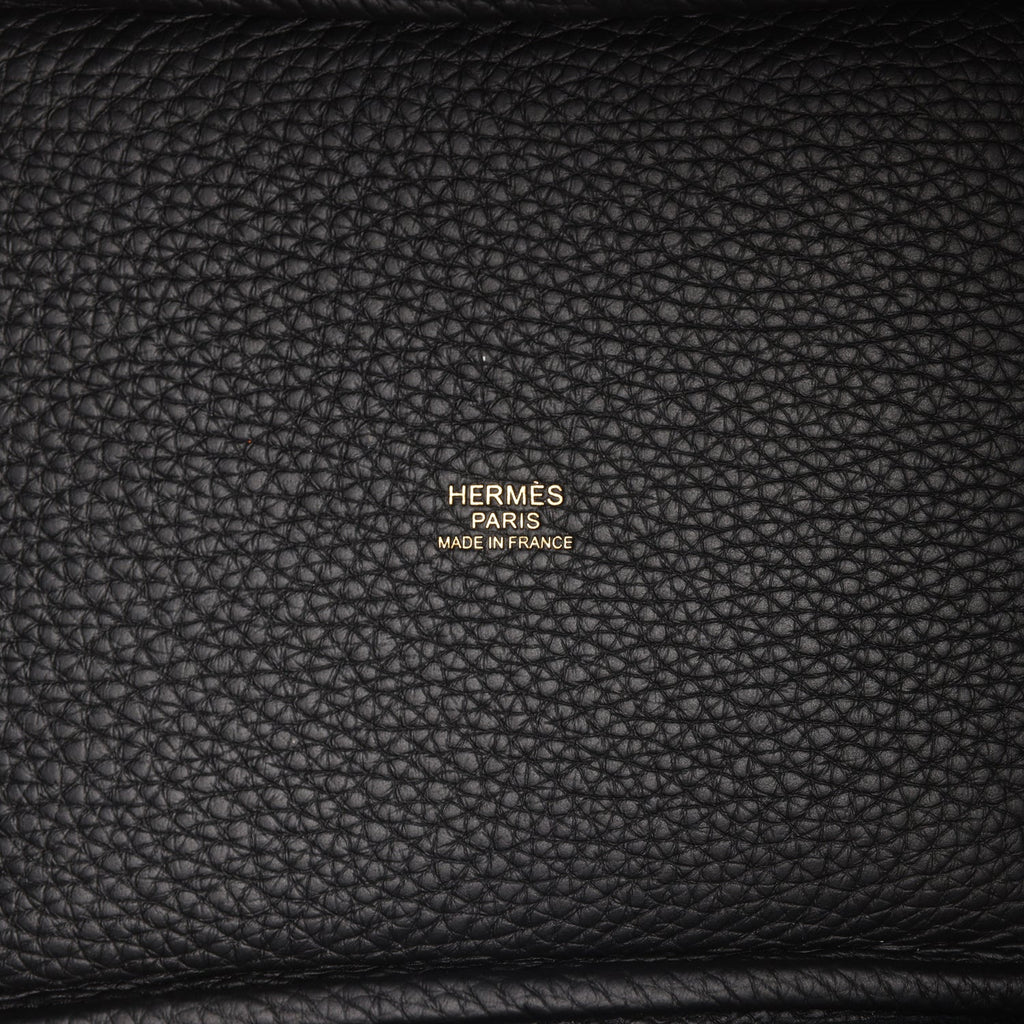 Picotin Lock 18 Black Clemence Gold Hardware