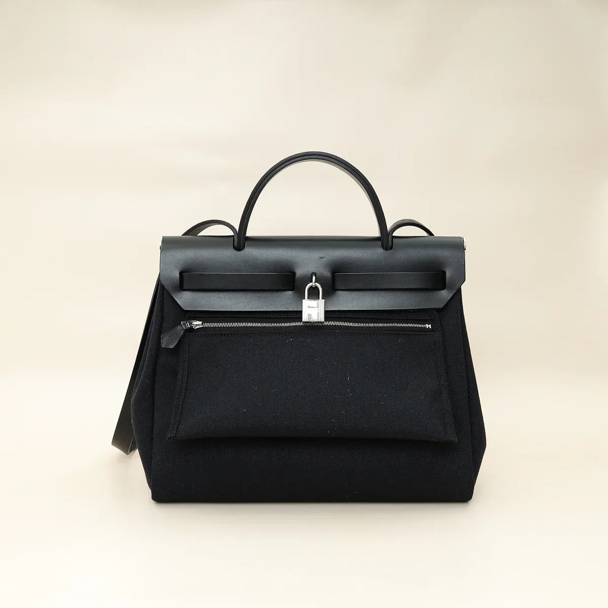 Hermes Noir Herbag Zip 31 Retourne Vache Hunter