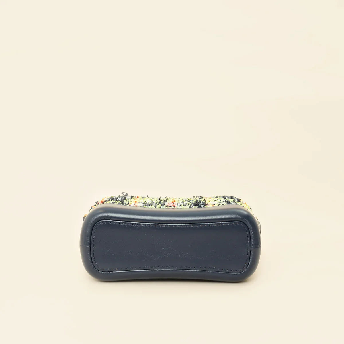 Navy Multicolor Tweed Gabrielle Hobo Small