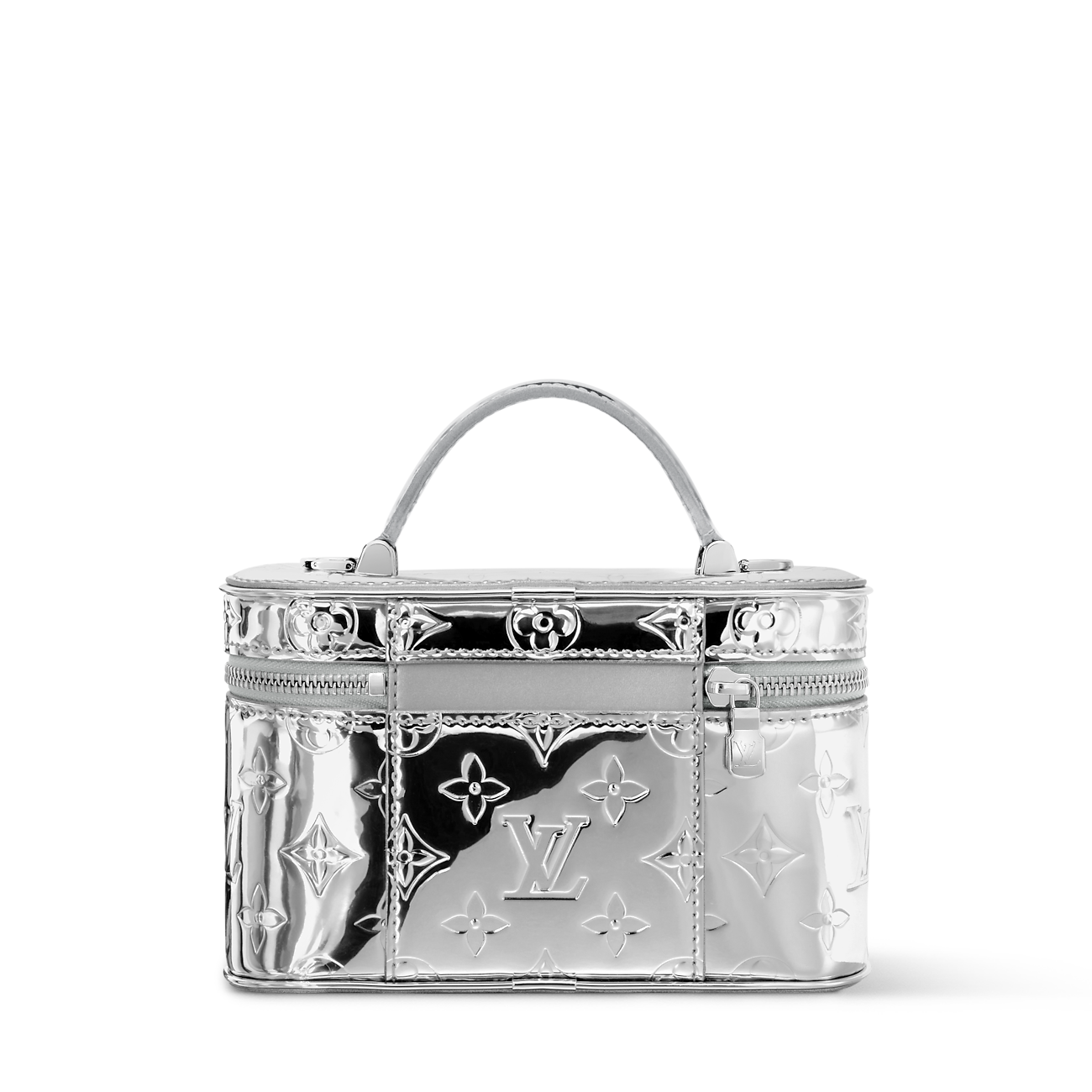 Vanity Chain Pouch Monogram Miroir Silver Crossbody Bag