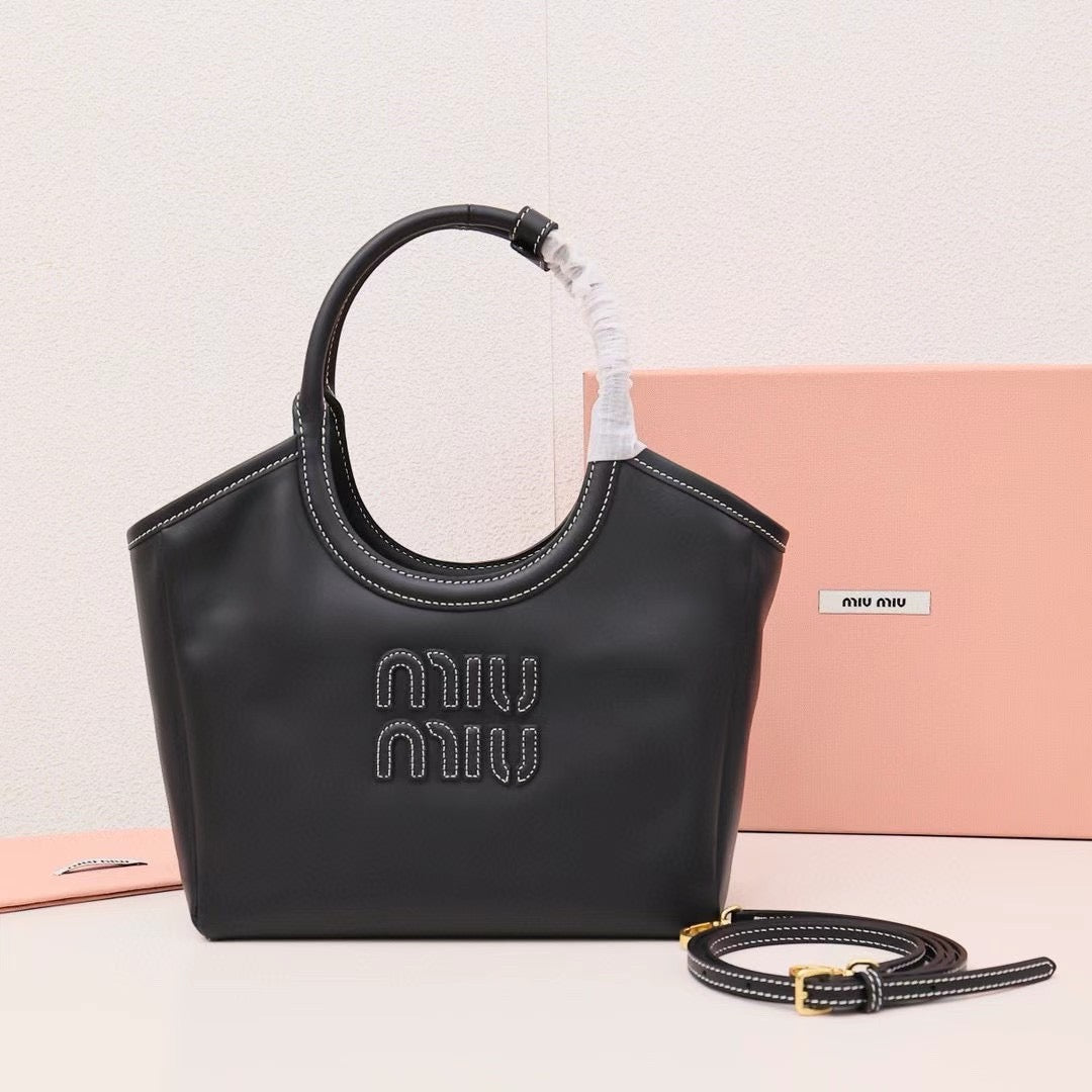 Modern Curved-Handle Tote