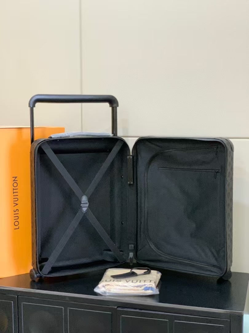 Modern Embossed Carry-On Suitcase