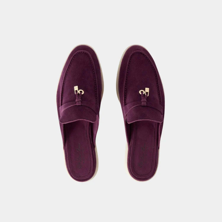 Burgundy Babouche Charms Walk Loafers