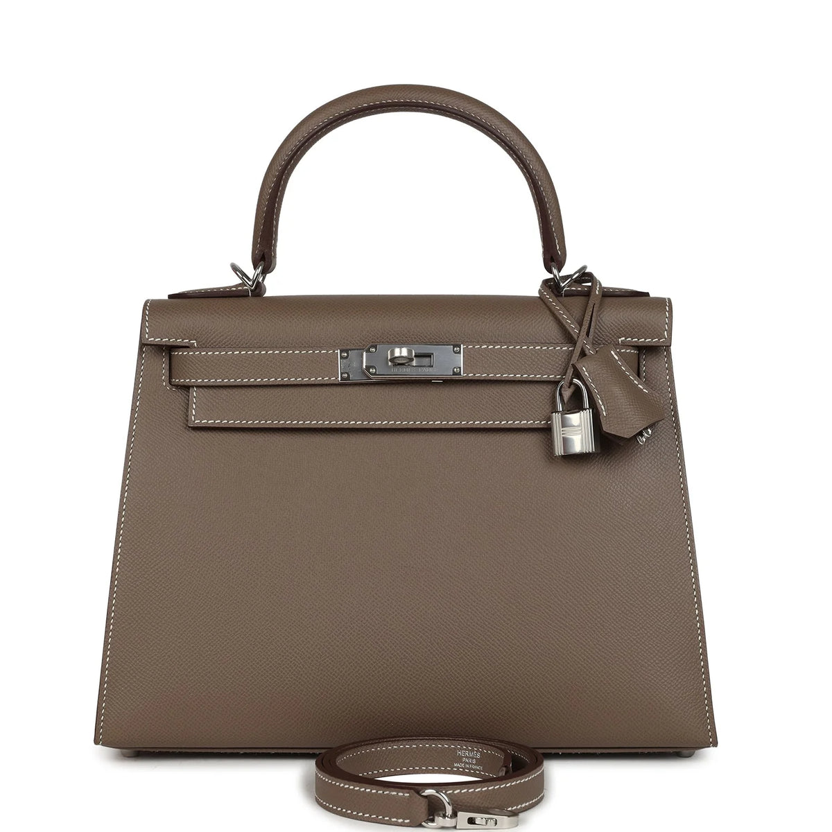 Hermes Kelly 25 Epsom Etoupe Palladium Hardware 01