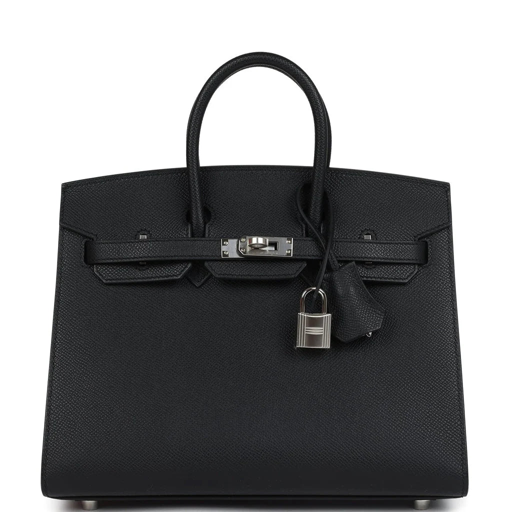 Birkin 20 Epsom Black Silver Hardware 01