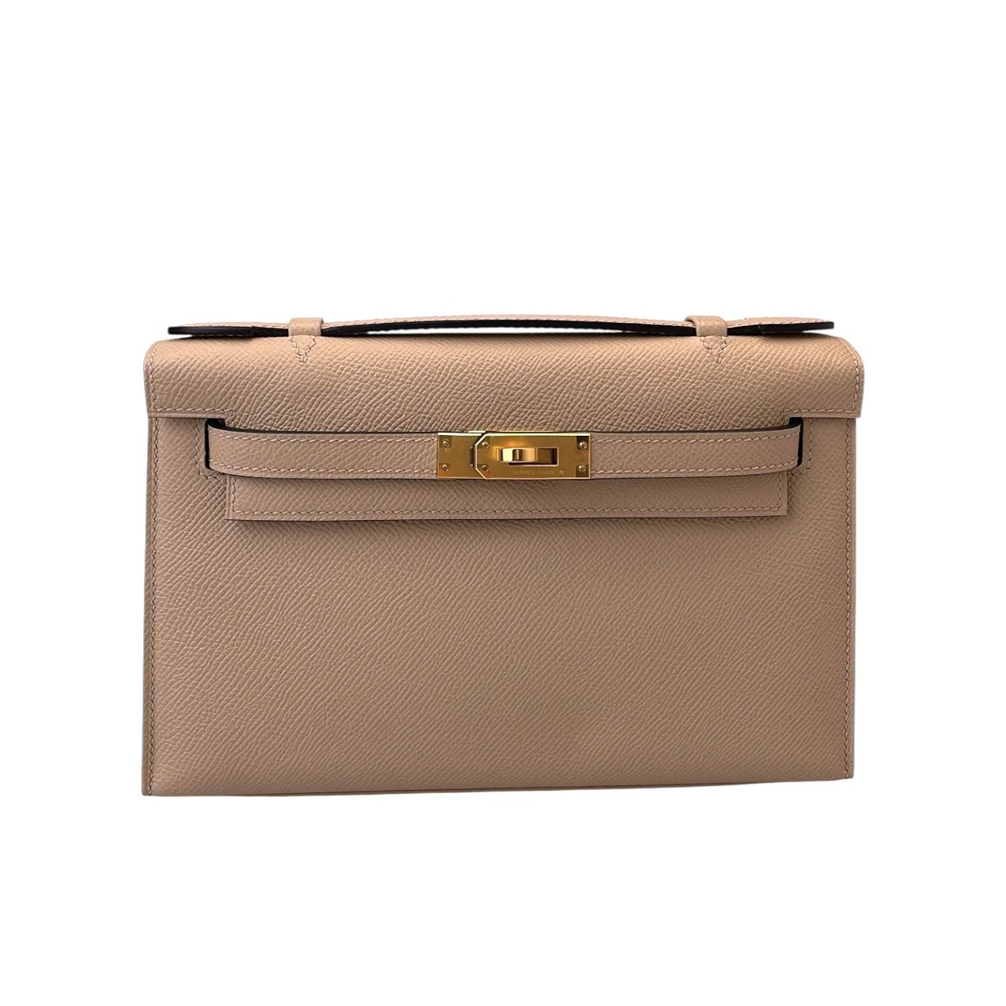 Hermès Kelly Danse Poussiere in Evercolor, Gold hardware
