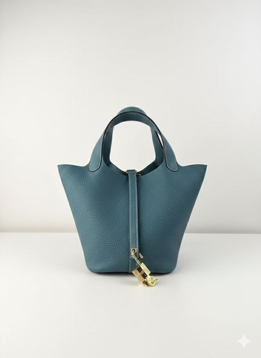 Hermès Picotin 18 Blue color Togo / Gold Hardware 01