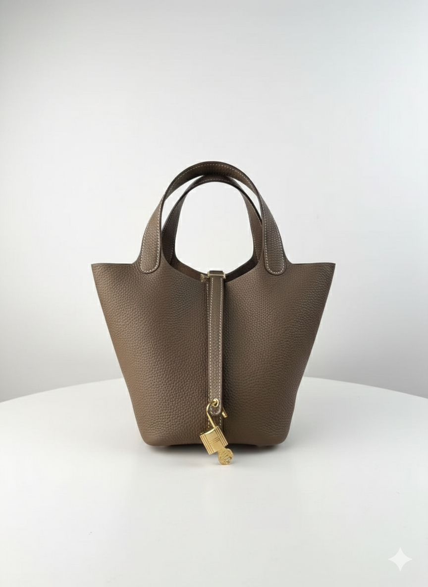 Hermès Picotin 18 Etoupe color Togo / Gold Hardware 01