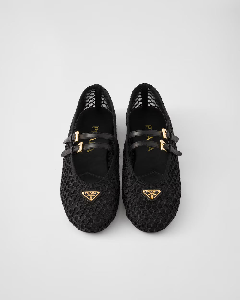 Mesh Fabric Ballerinas