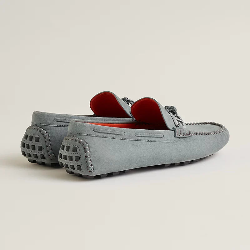 Blanc - Gris Orage Alessandro Loafer