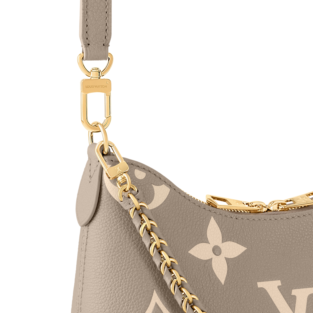 Boulogne PM Monogram Empreinte Dove Gray Crossbody Bag