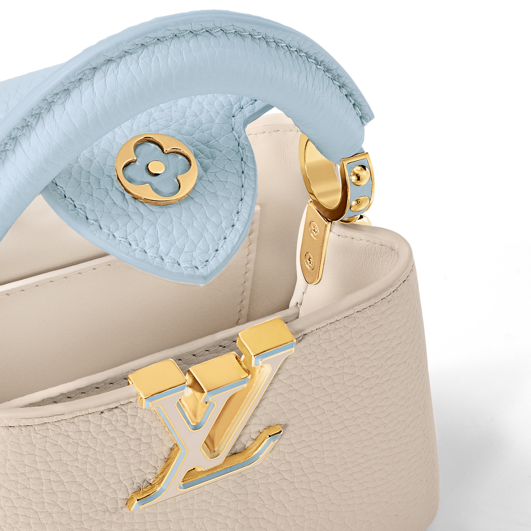Capucines Nano Taurillon Leather Quartz-Pink Top Handle Bag