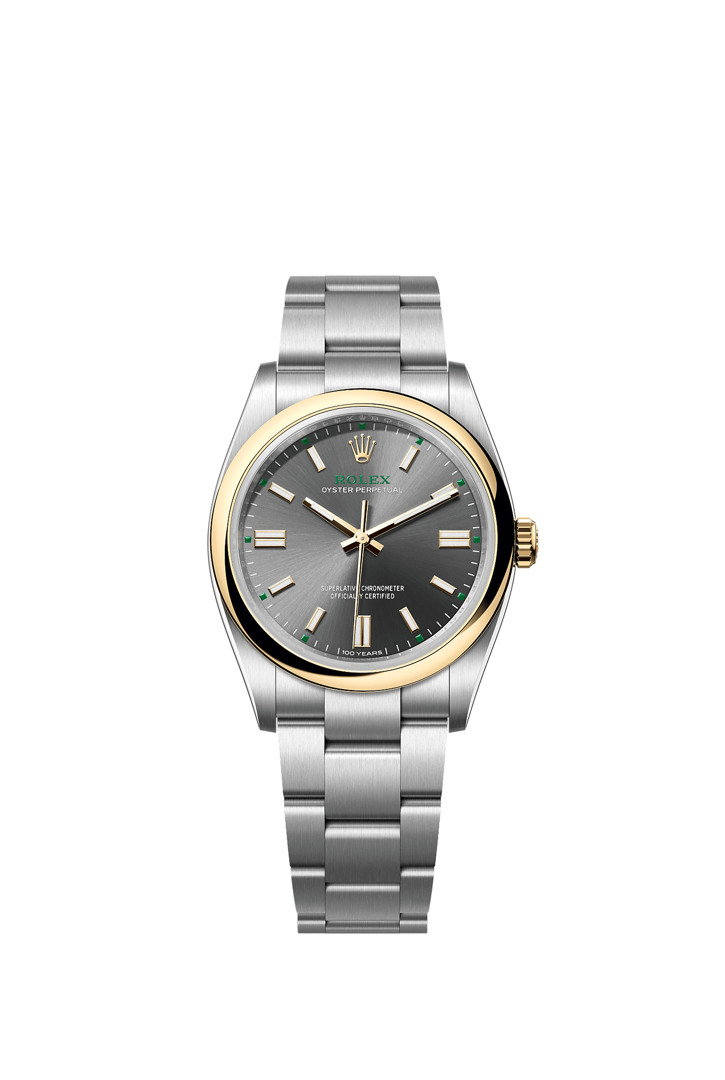 Oyster Perpetual 36 36mm Oystersteel Yellow Gold Slate Dial Oyster Bracelet Self-Winding Watch