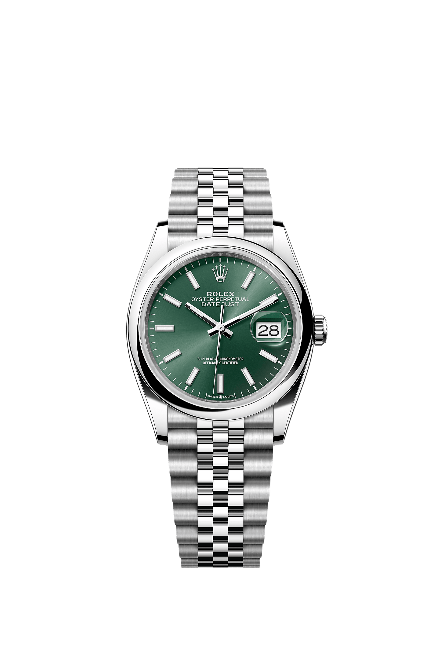 Datejust 36 Oystersteel Mint Green Dial Jubilee Bracelet 36mm Self-Winding Watch