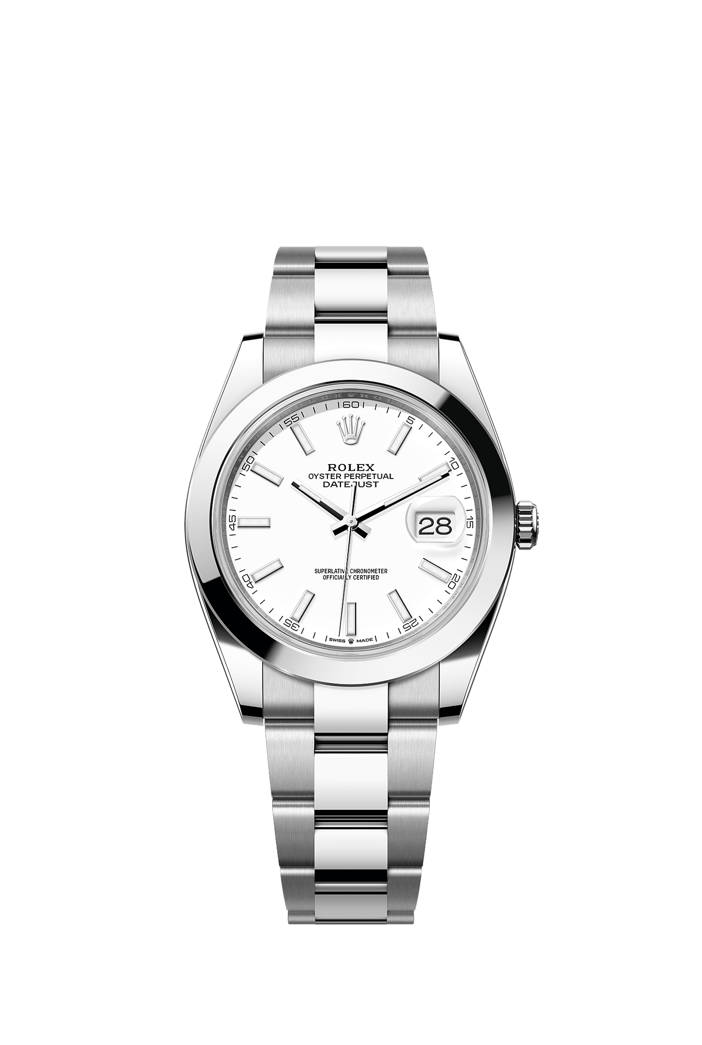 Datejust 41 41mm Oystersteel White Dial Oyster Bracelet Self-Winding Watch
