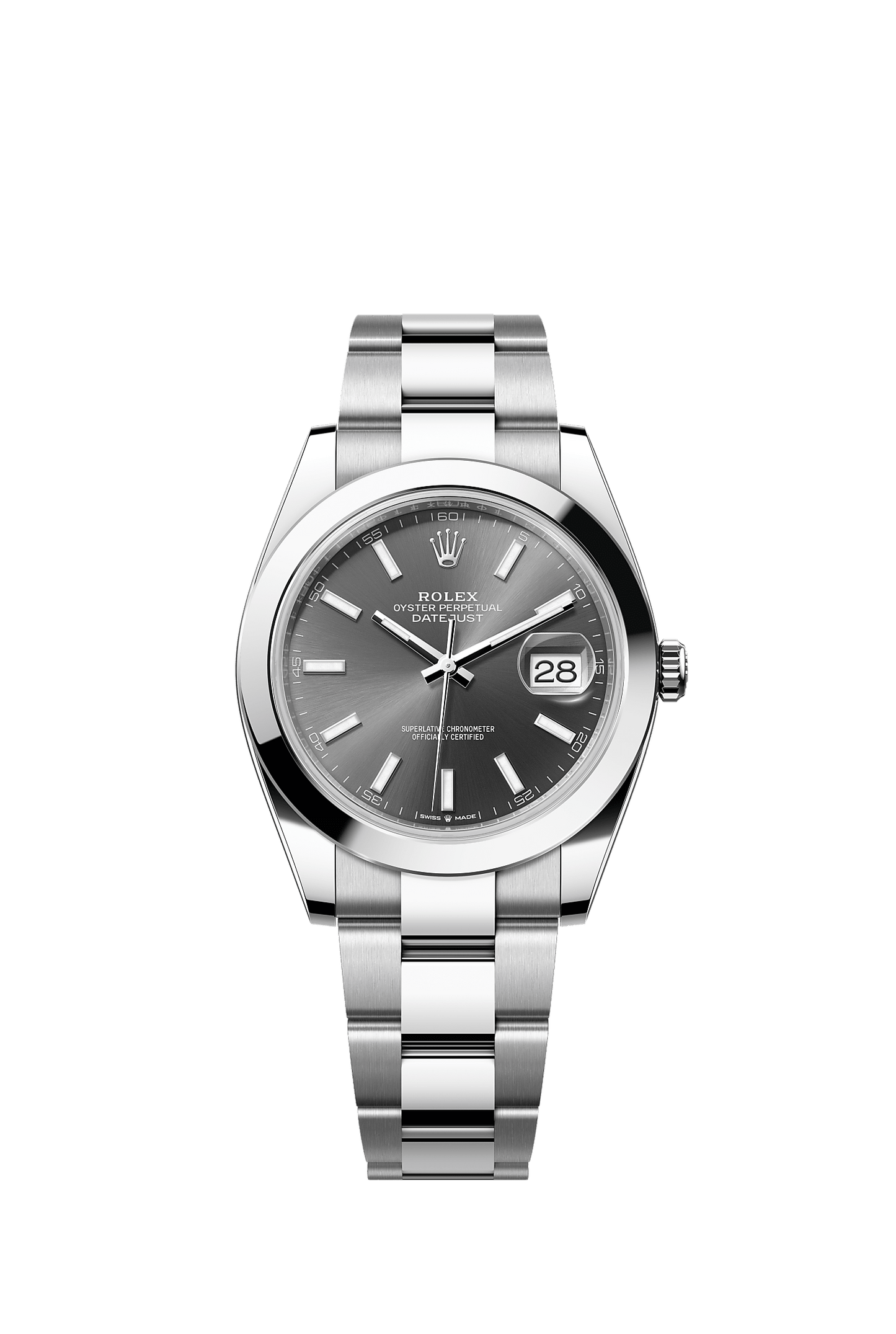 Datejust 41 41mm Oystersteel Slate Dial Smooth Bezel Oyster Bracelet Self-Winding Watch