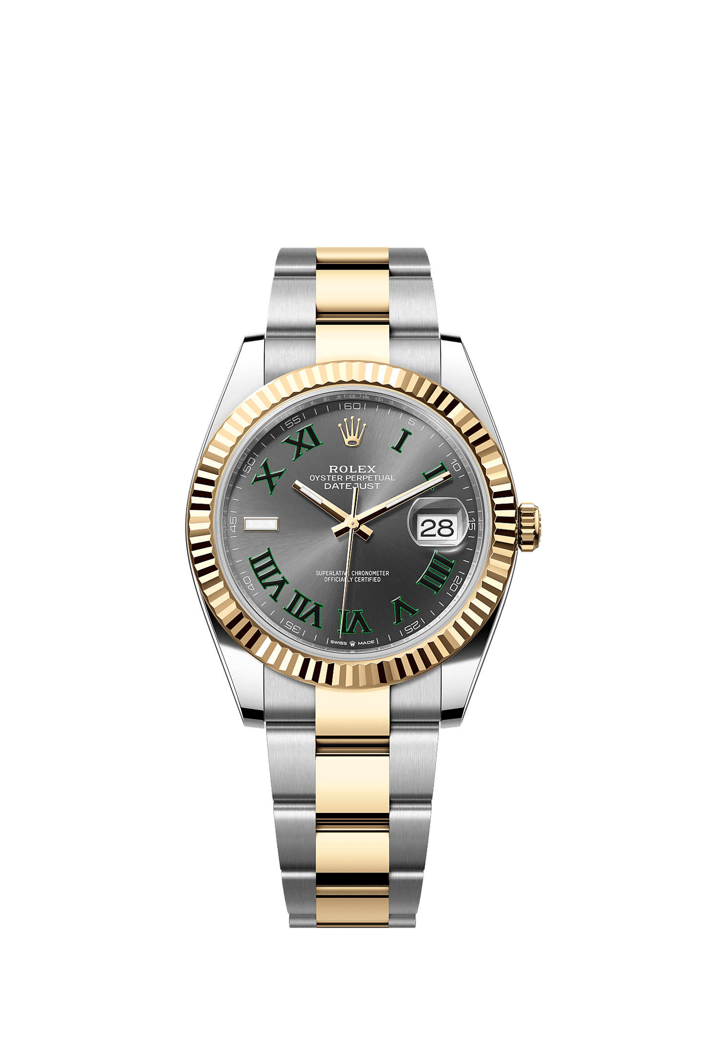 Datejust 41 41mm Oystersteel Yellow Gold Slate Dial Oyster Bracelet Self-Winding Watch