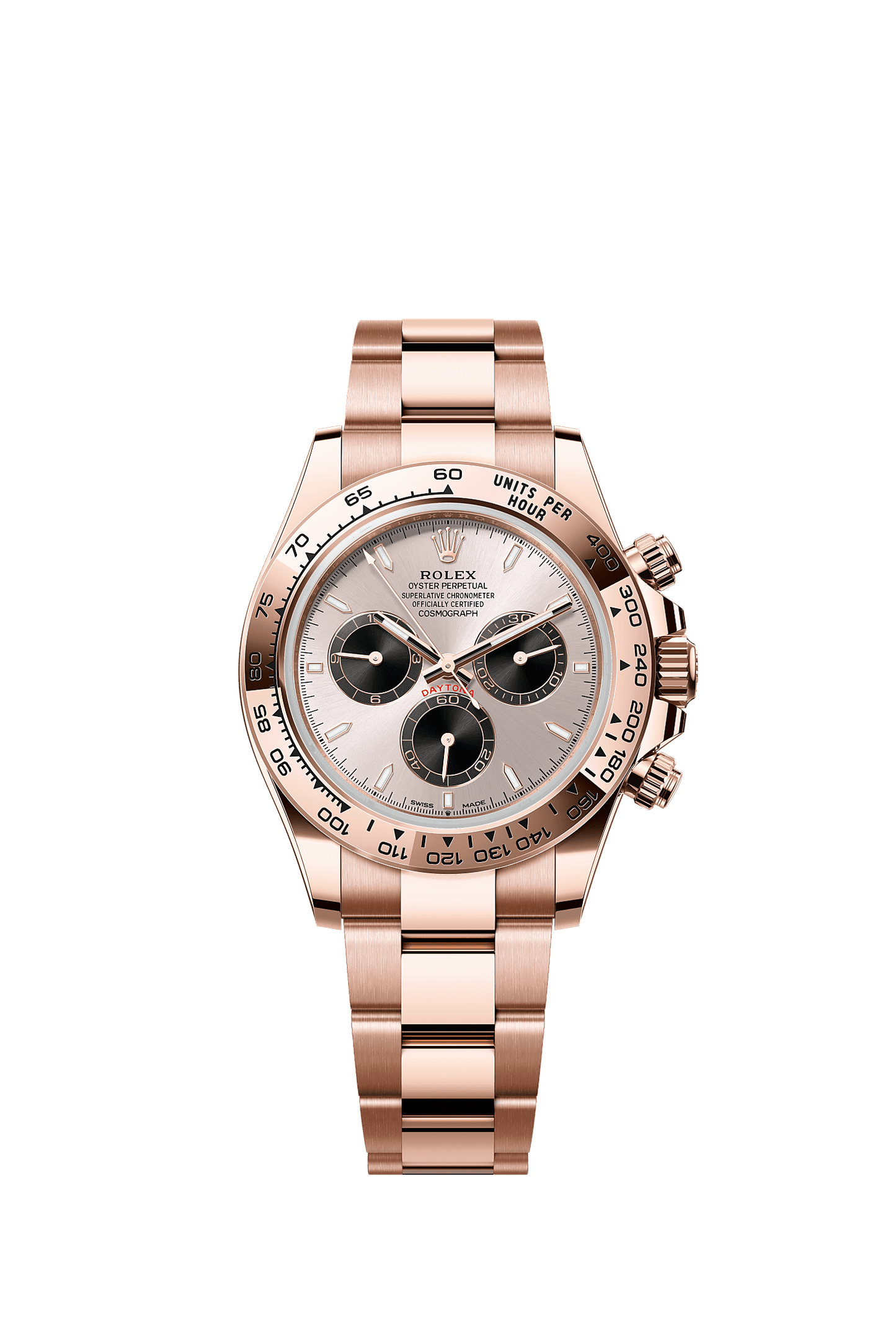 Cosmograph Daytona Oyster Chronograph Watch 40mm 18ct Everose Gold Sundust Dial