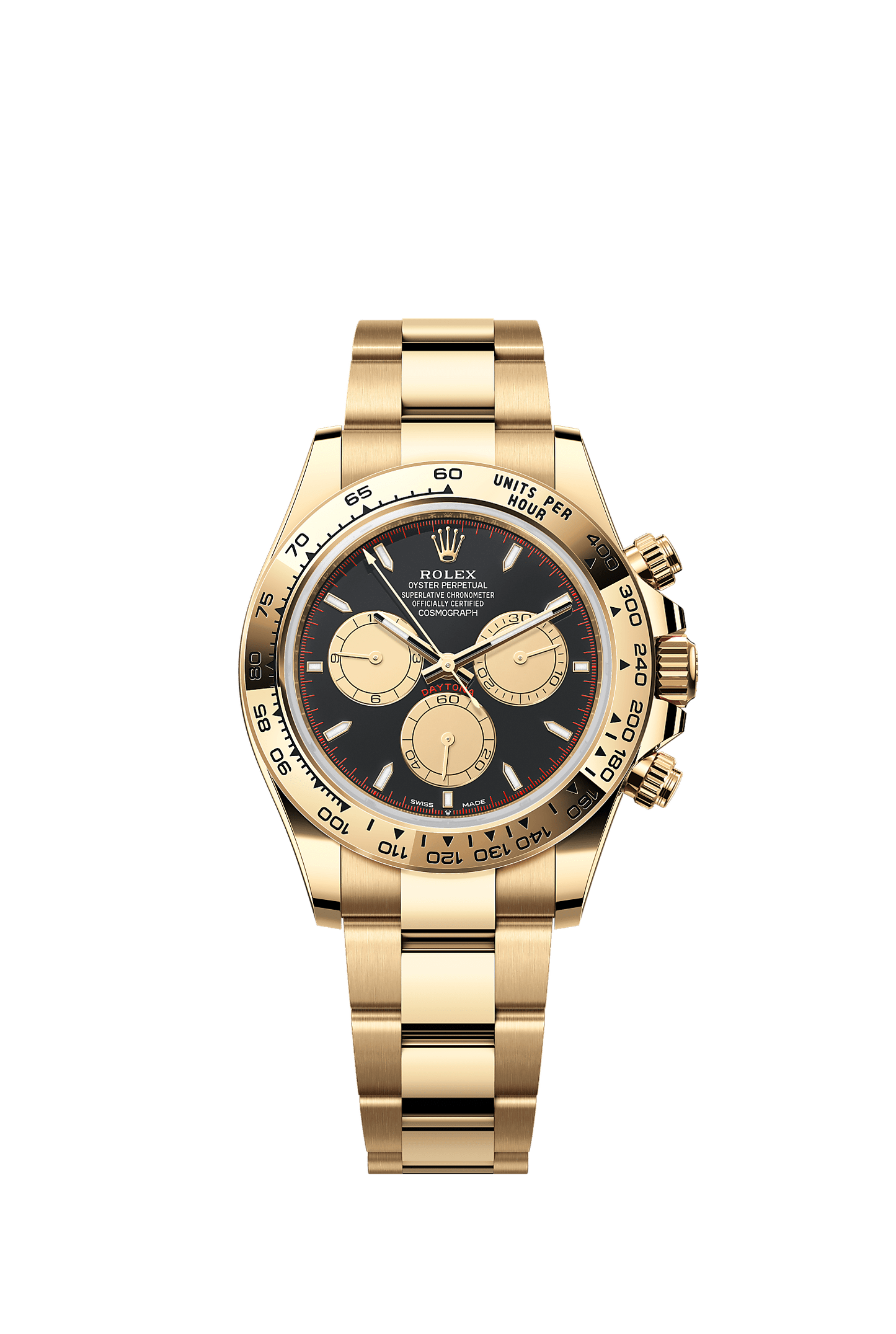 Cosmograph Daytona Oyster Chronograph Watch 40mm 18ct Yellow Gold Intense Black Dial