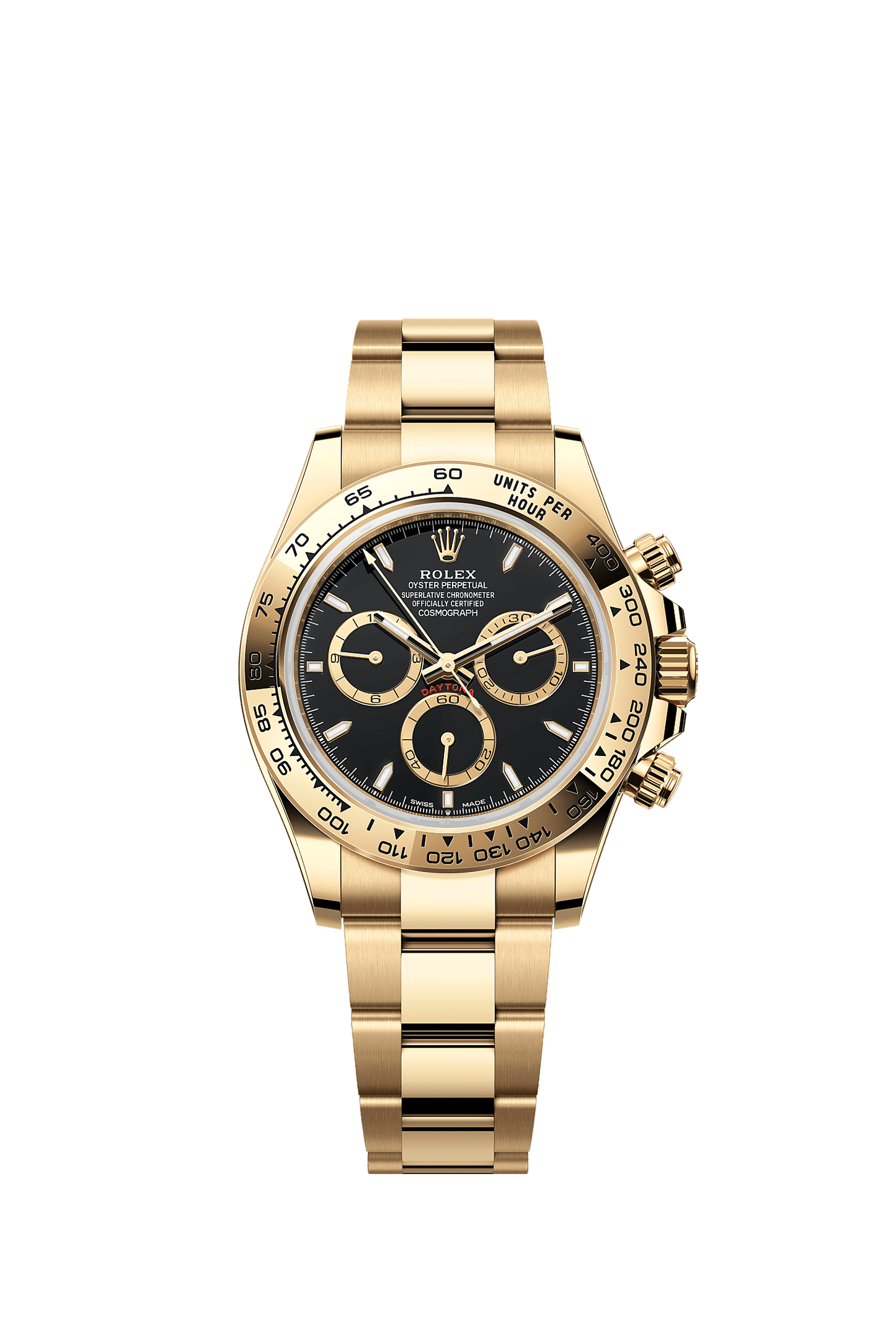 Cosmograph Daytona Oyster Chronograph Watch 40mm 18ct Yellow Gold Black Dial