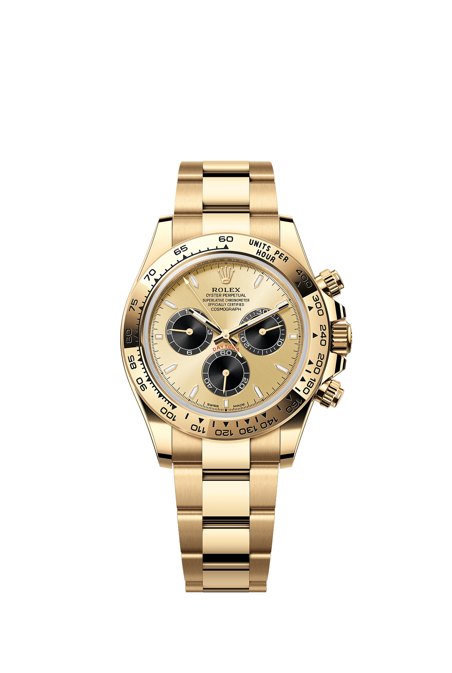 Cosmograph Daytona Oyster Chronograph Watch 40mm 18ct Yellow Gold Black Dial