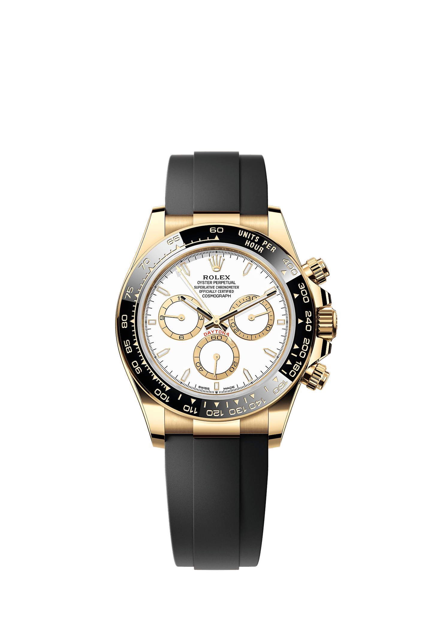 Cosmograph Daytona Oyster Chronograph Watch 40mm 18ct Yellow Gold White Dial